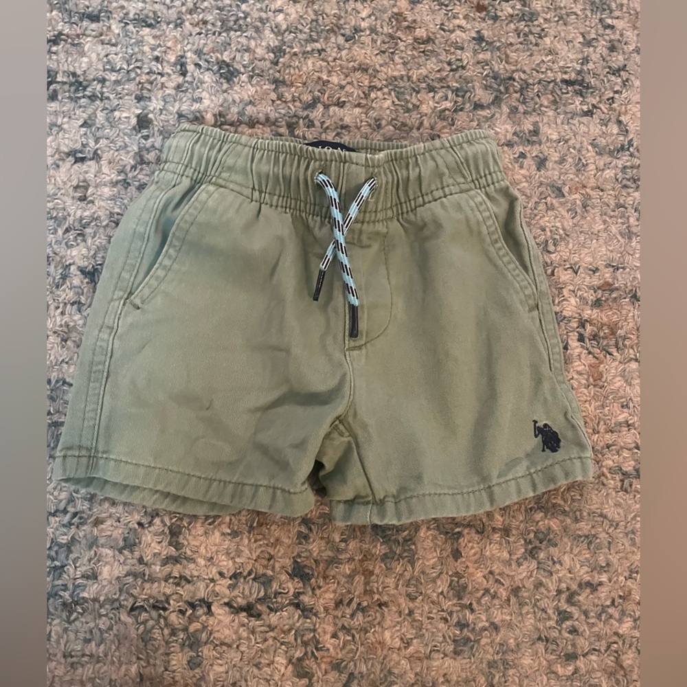 Polo Shorts Toddler - Olive Green